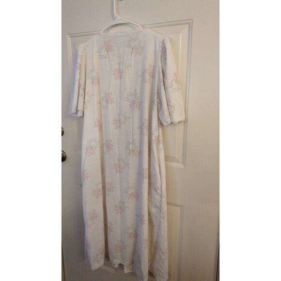 Vintage Victoria Nightgown by Gilligan O"Malley Pink White Floral Med Prairie - Picture 5 of 8